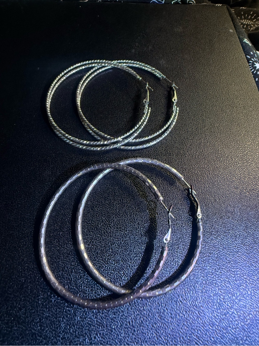 Silver-Tone Hoop Earrings - Classic Women's Jewelry